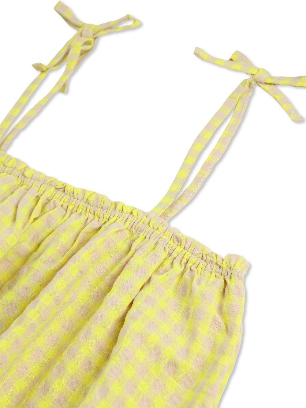 Top per bambina Bobo Choses giallo con motivo a quadri B125AC028 991 BOBO CHOSES 
