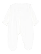 Tutina per neonata La Stupenderia bianca con motivo a quadretti arricciati 1TBTT04 L02 LA STUPENDERIA 