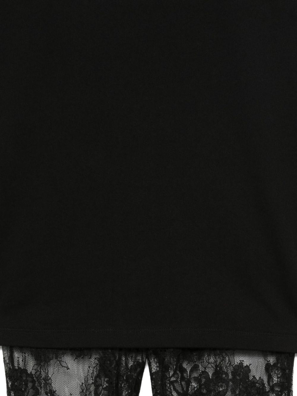 Tuta intera per bambina Pinko Kids nero con inserti in pizzo KFCM003CTV102 N0000 PINKO KIDS 
