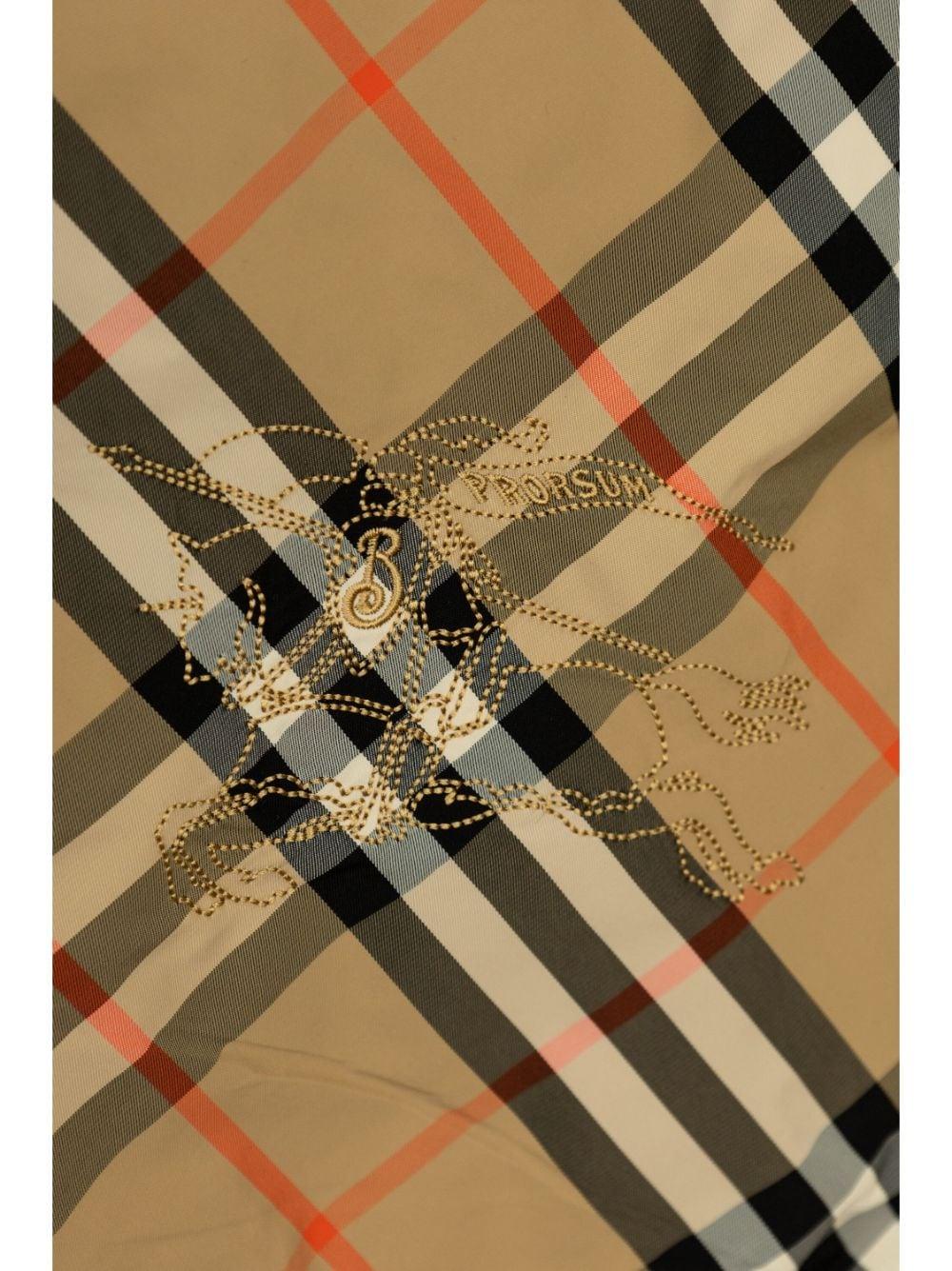 Bomber reversibile con cappuccio per bambino Burberry Kids beige con polsini elasticizzati 8092462 B9368 BURBERRY KIDS 