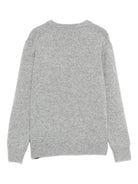 Maglione per bambino MC2 Saint Barth Kids  grigio con stampa "Too Cold For School" DOU0001 01695I MC2 ST. BARTH KIDS 