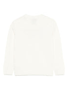 Maglione per bambina MC2 Saint Barth Kids bianco con scritta "Vacanze di Natale" PRC0001 00433I MC2 ST. BARTH KIDS 