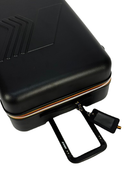Trolley Eudoxieur per bambini K-Way Kids nero con monogramma K-Way in rilievo tono su tono K81439W USY K-WAY KIDS 
