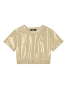 Top crop per bambina Versace Kids oro metallizzato 10181851A15107 2X610 VERSACE KIDS 