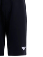 Shorts per bambino Emporio Armani Kids blu con caratteristico logo a forma di aquila EB000909 AF10126 UB118 EMPORIO ARMANI KIDS 