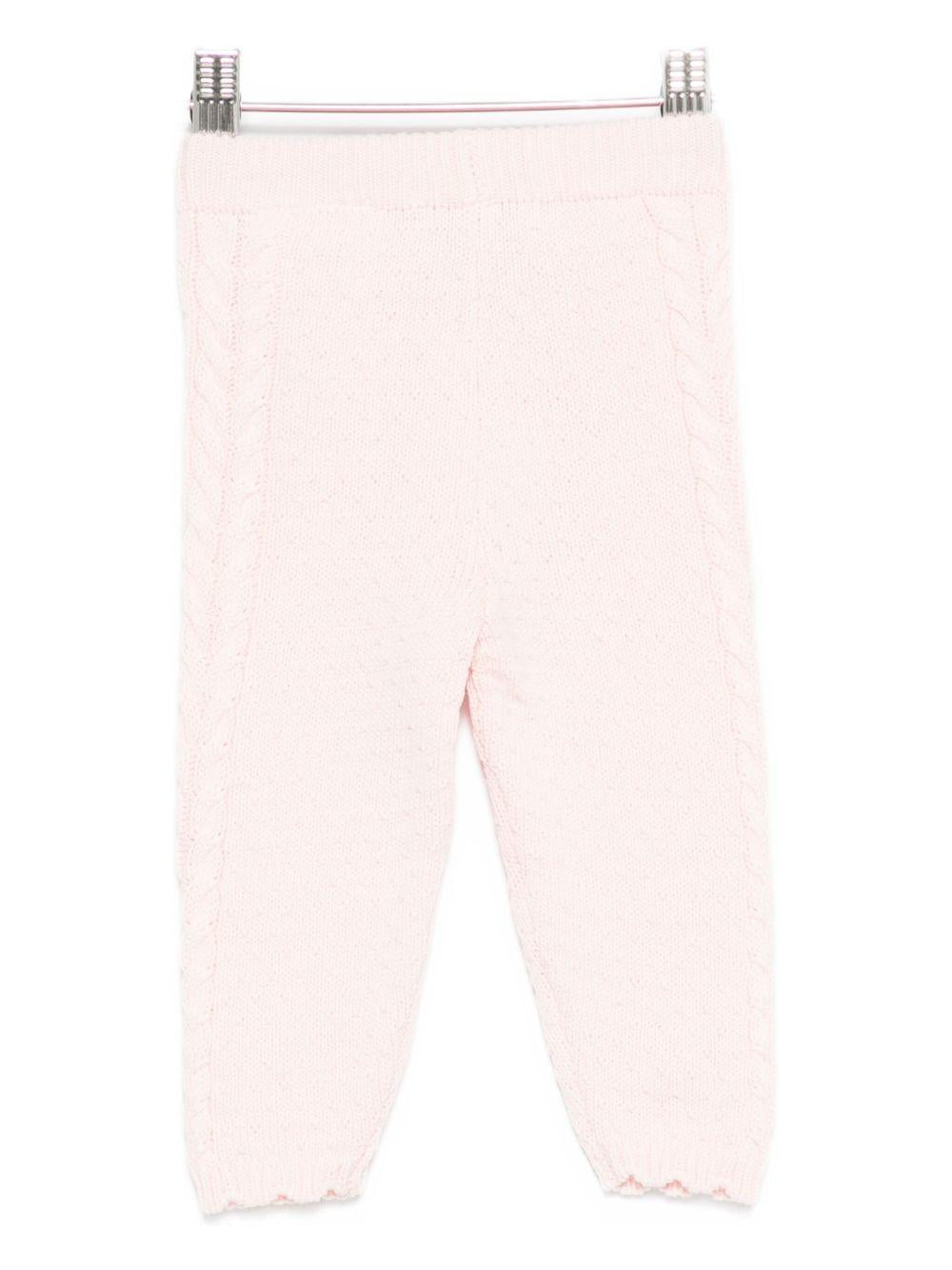 Pantaloni per neonata Louise Misha rosa con dettagli floreali FRC-W25-L0006 BLUSH LOUISE MISHA 