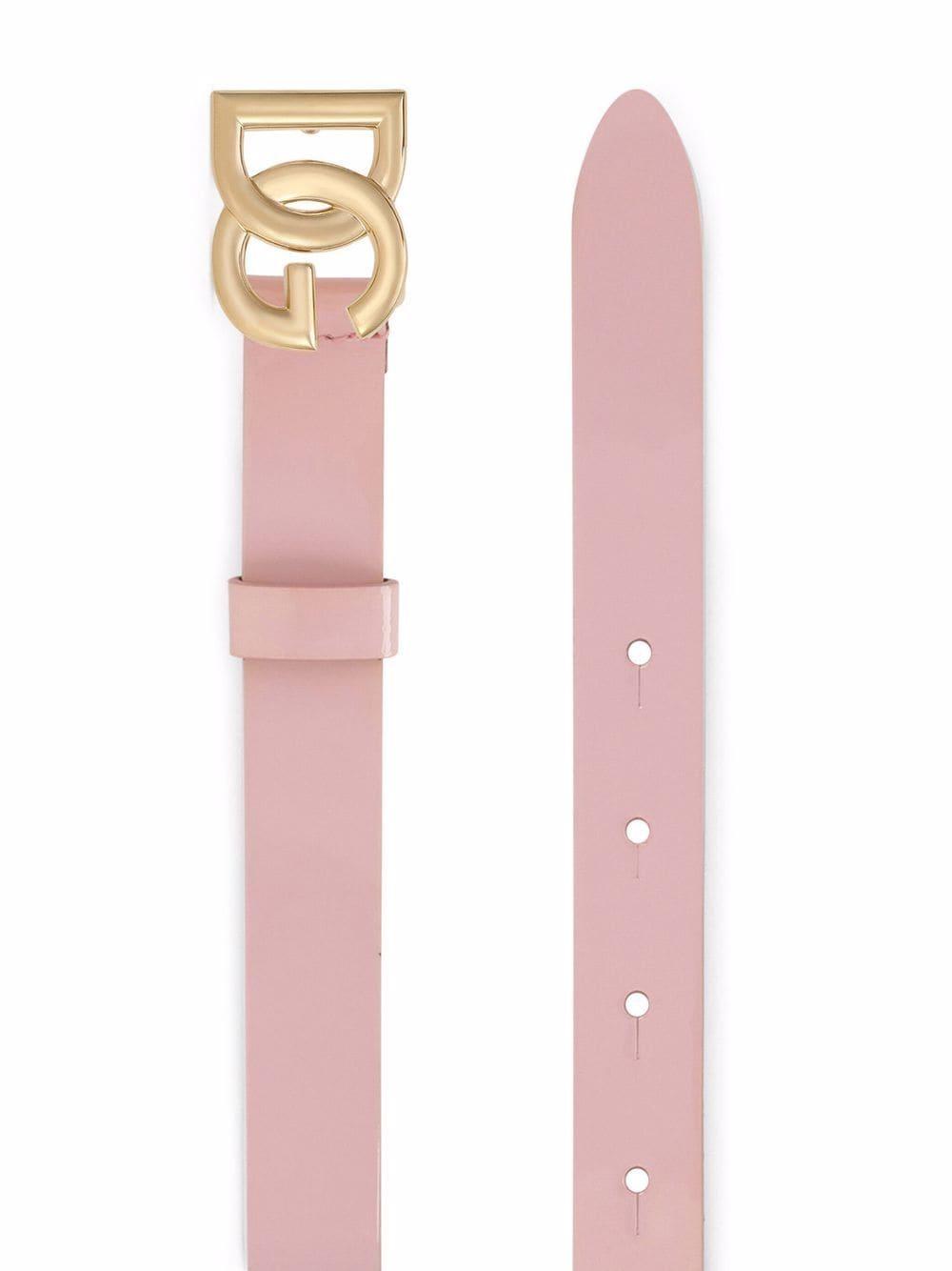 Cintura per bambina Dolce & Gabbana Kids rosa con finitura lucida EE0062 A1471 80416 DOLCE & GABBANA KIDS 
