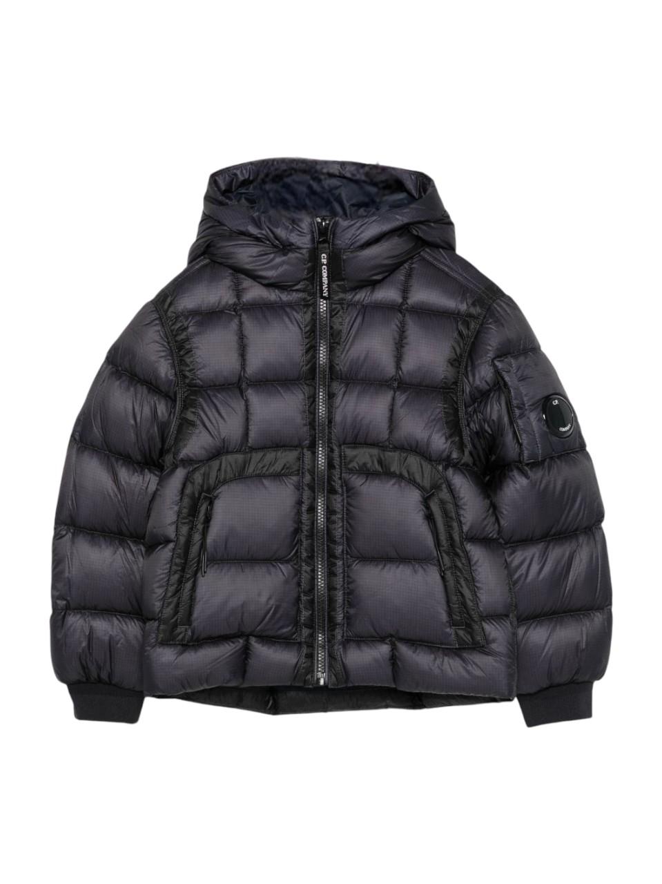 Giubbino per bambino C.P. Company Kids nero con design trapuntato CUS01FL3AB1 41150 C.P.COMPANY KIDS 