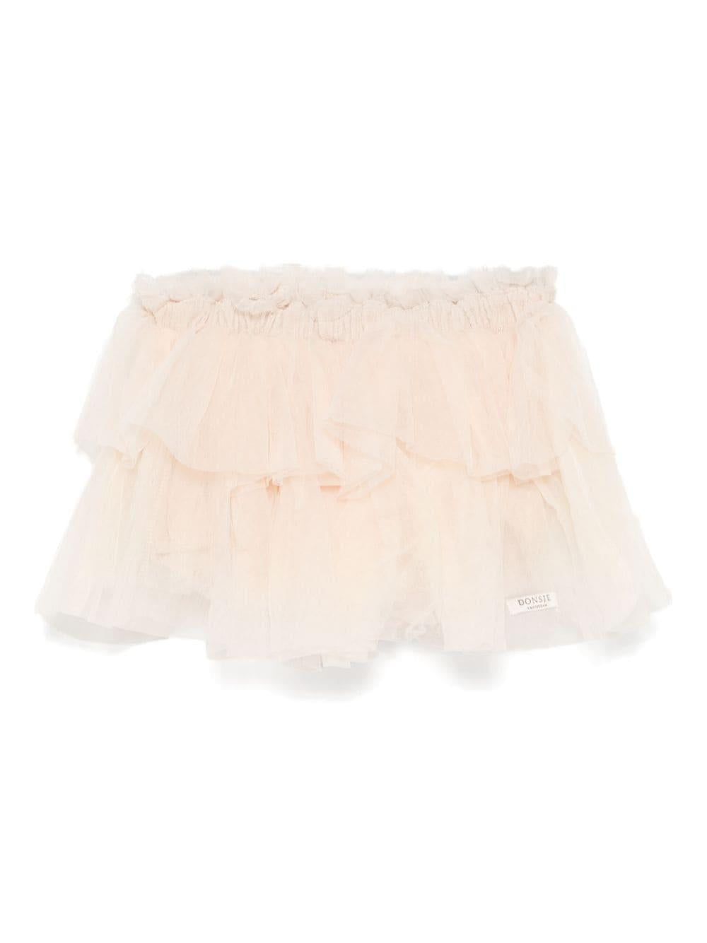 Gonna tutù bassa per neonata Donsje beige con elastico in vita 4084500 00074 DONSJE 