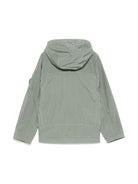 Giacca per bambino C.P. Company Kids grigio con applicazione CUS010L3C00 31870 C.P.COMPANY KIDS 