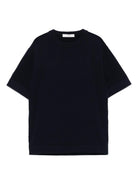 T-shirt in cotone per bambino Paolo Pecora Kids blu con girocollo PP3983 BLU PAOLO PECORA KIDS 