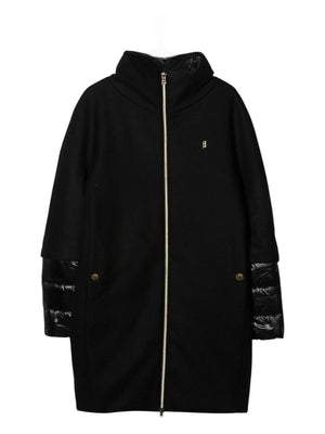 Herno Kids black padded coat for girls