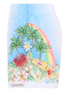 Costume per bambino Casablanca Kids blu con stampa fiori KSP26TR06302 ALOHA CASABLANCA KIDS 