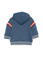 Felpa con ricamo per neonato Tommy Hilfiger Junior blu con cappuccio KB0KB09058NB DBZ TOMMY HILFIGER JUNIOR 
