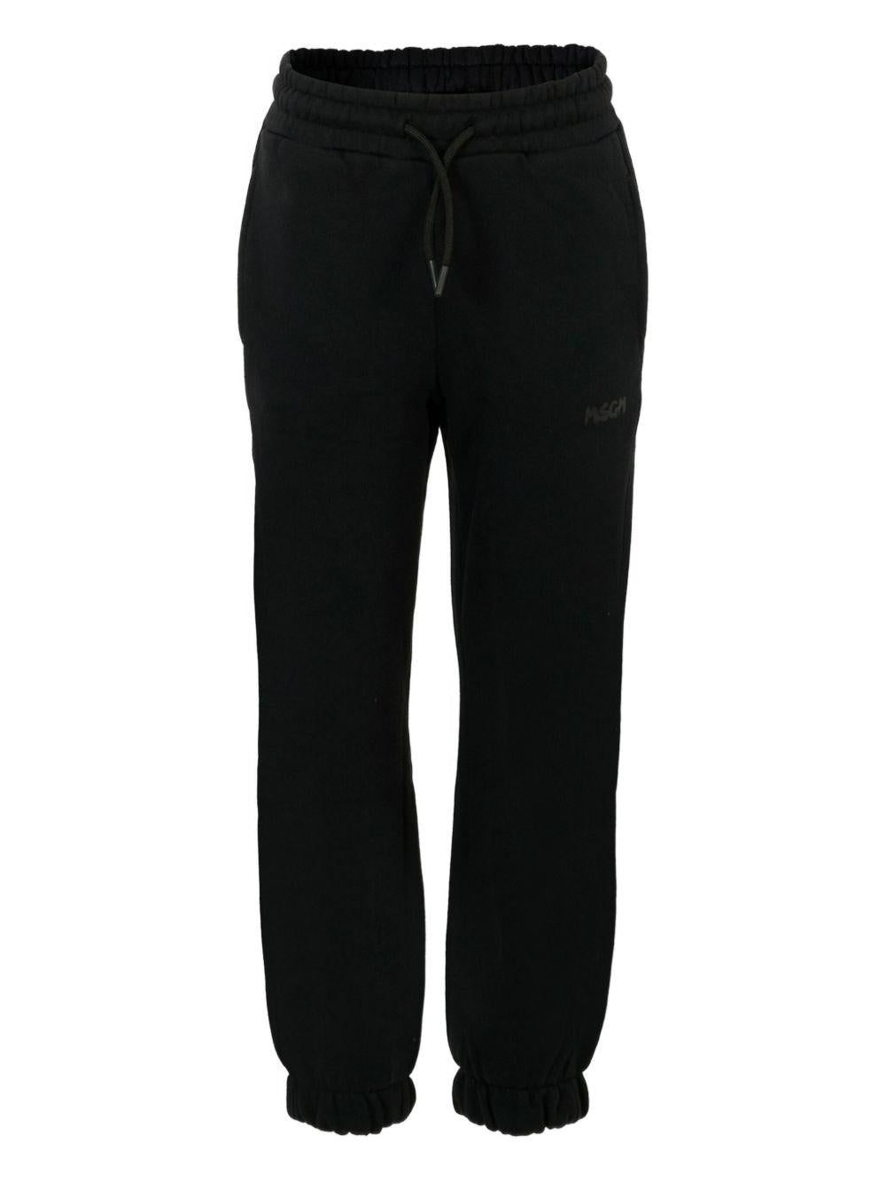 Pantaloni sportivi per bambino MSGM Kids neri con tasche laterali F5MSJUFP023 110 MSGM KIDS 
