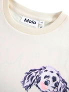 T-shirt per bambino Molo Riley bianco con stampa sul davanti 2W25A204 5498 MOLO 