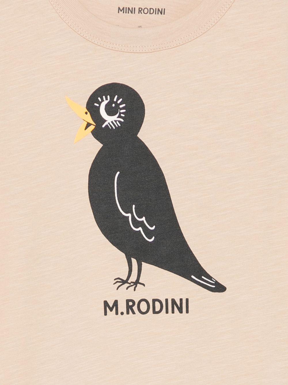 T-shirt per bambina Mini Rodini beige con stampa grafica 2562013713 BEIGE MINI RODINI 
