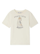 T-shirt con logo per bambino Bonpoint beige con orlo dritto S05BTSK00010 103 BONPOINT 