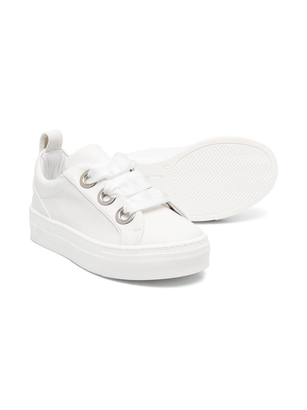 Sneakers per bambina Colorichiari bianco con soletta in pelle con logo FJ958172 4224 15 COLORICHIARI 