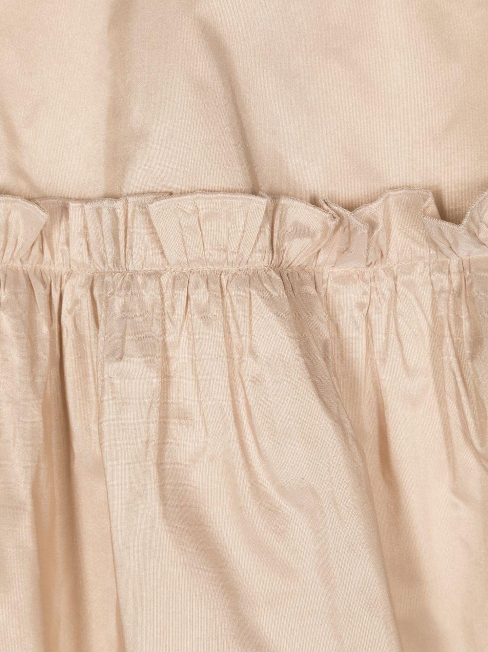 Abito corto per bambina Douuod Kids beige con ruches DV1B00 S0186 165 DOUUOD 
