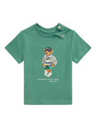 T-shirt per neonato POLO RALPH LAUREN Kids verde in cotone con stampa logo 320973121 001 Ralph Lauren kids 
