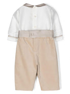 Tutina per neonato La Stupenderia beige con bottoni CBPG57 V65 LA STUPENDERIA 