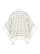 Mantella per bambina Michael Kors Kids bianco con motivo jacquard all-over R30463 N52 MICHAEL KORS KIDS 