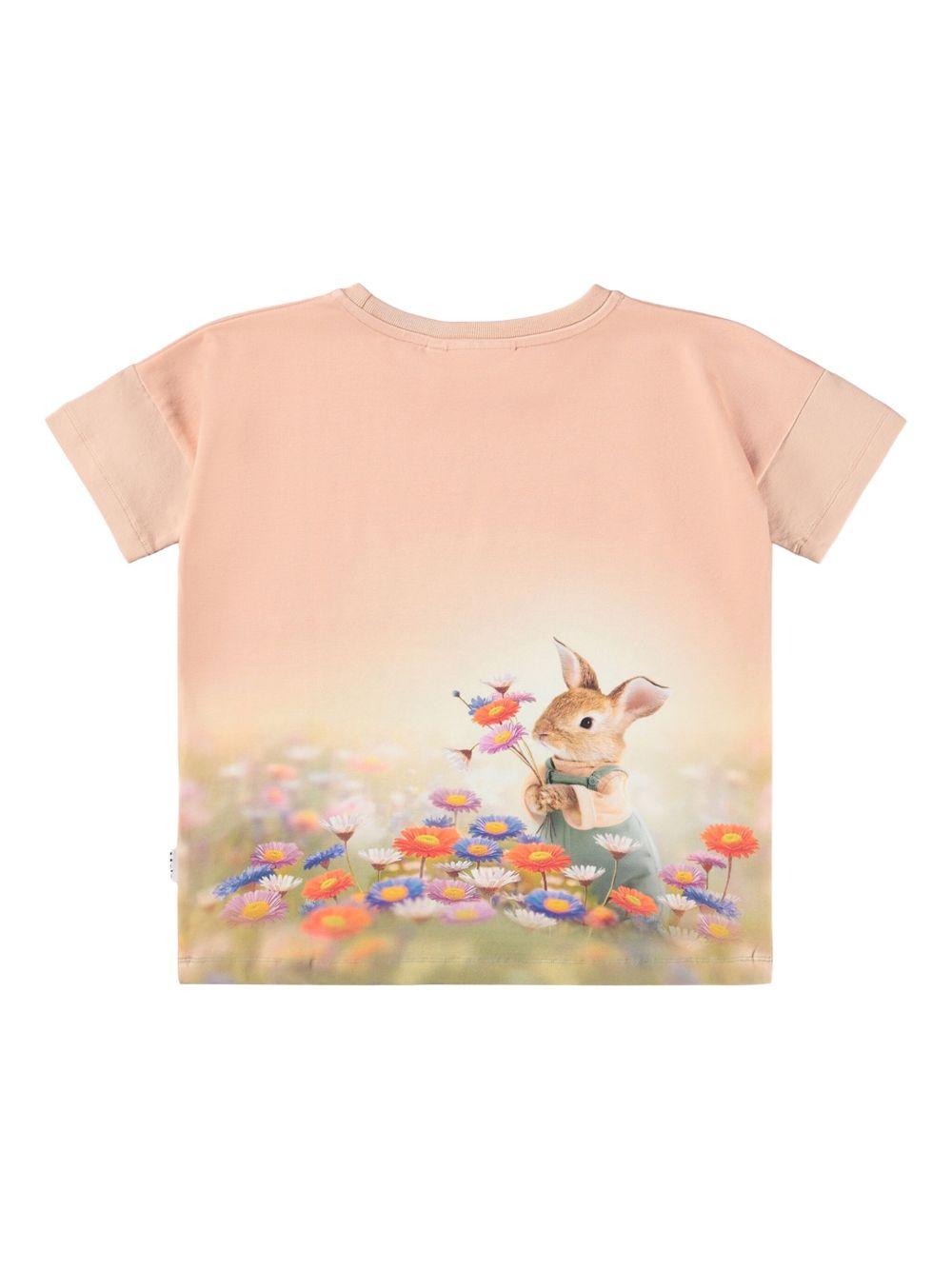 T-shirt per bambina Molo Raeesa rosa con stampa grafica all-over 2W25A207 9638 MOLO 