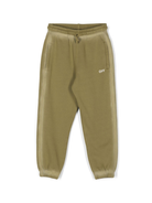 Pantaloni sportivi Off Stamp CL per bambino Off-White Kids verde con vita elasticizzata con coulisse interna OBCH001F24FLE001 5401 OFF WHITE KIDS 