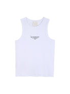 Canotta per bambina Givenchy Kids bianca con logo sul davanti H31114 10P GIVENCHY KIDS 