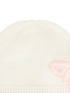 Berretto per neonata Gensami Kids bianco con fiocco applicato CAP-FIOCCOT-WE OFF WHITE GENSAMI 