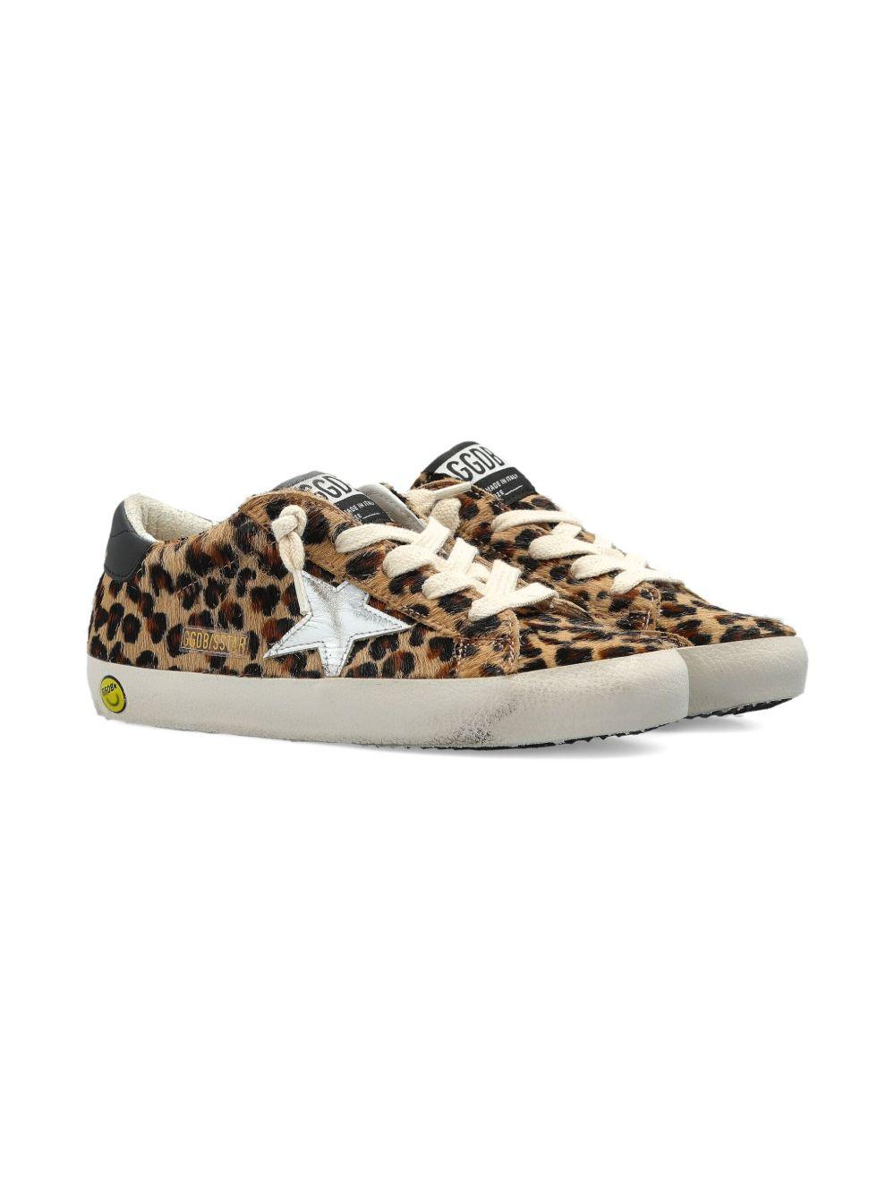 Sneakers per bambina Golden Goose Kids Super-star Classic With List marrone leopardate F00101F008025 55731 GOLDEN GOOSE KIDS 