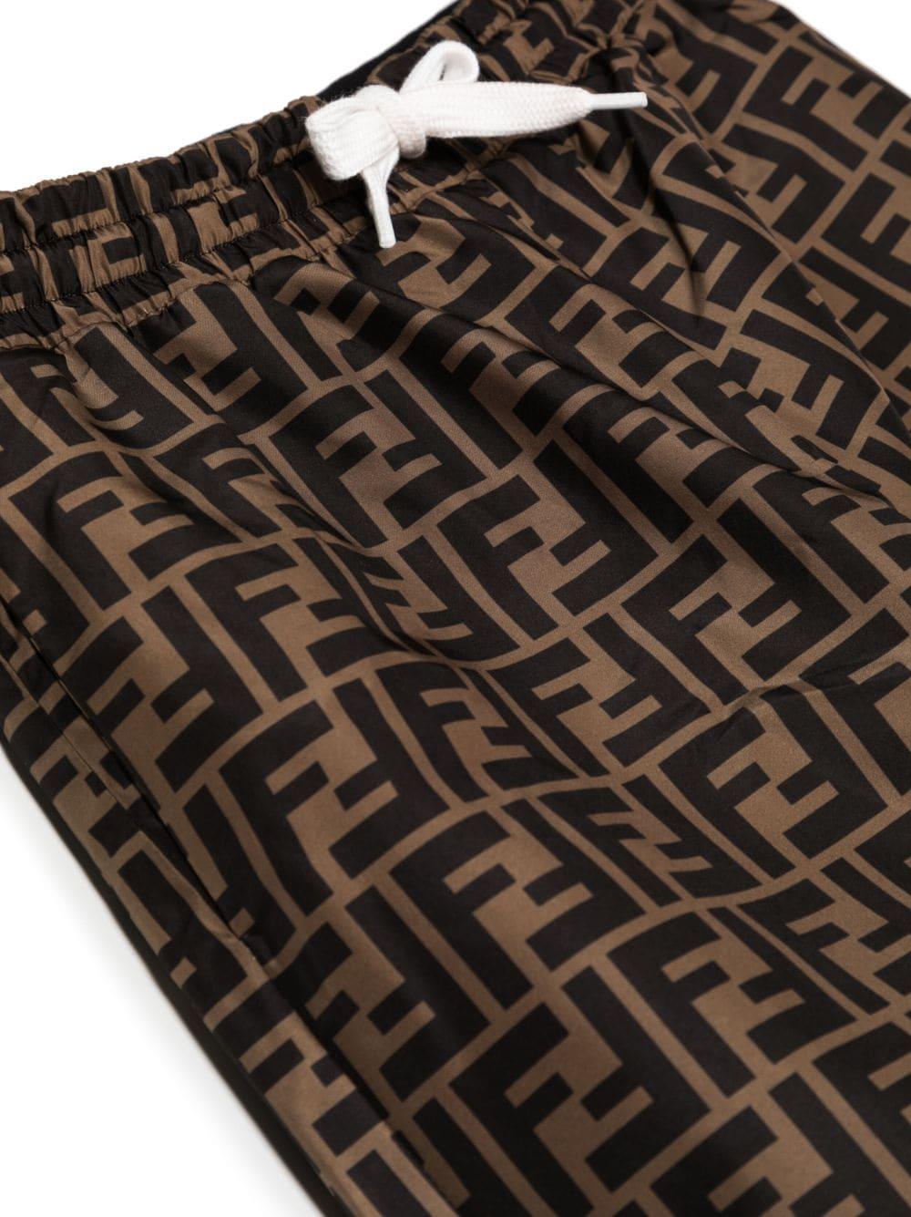 Pantalone junior reversibile in jersey JUF065 AJ2U F11FU FENDI KIDS 