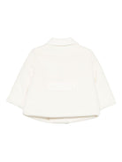 Cappotto a doppiopetto per neonata La Stupenderia bianco con colletto classico 1TCGB13 H32 LA STUPENDERIA 