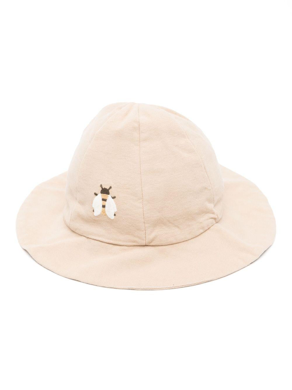 Cappello per bambina Donsje Steijn beige con motivo con ricamo 4099201 00019 DONSJE 