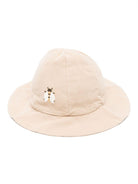 Cappello per bambina Donsje Steijn beige con motivo con ricamo 4099201 00019 DONSJE 