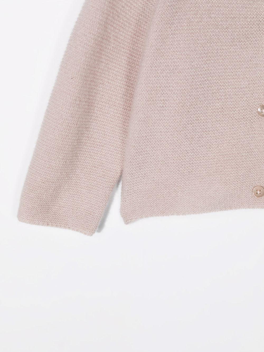 Cardigan per neonata Bonpoint beige con chiusura con bottoni PEBDA2620CA 009B BONPOINT 