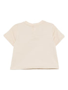 T-shirt per neonato Emporio Armani Kids beige con logo Aquila sul davanti EB001070 AF13715 U1156 EMPORIO ARMANI KIDS 