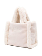 Borsa Vanity per bambina MC2 Saint Barth Kids beige con rivestimento in shearling VAMI020 00208I MC2 ST. BARTH KIDS 