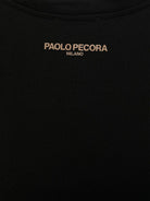 T-shirt per bambino Paolo Pecora Kids nero con logo sul retro PP3974 N-T PAOLO PECORA KIDS 