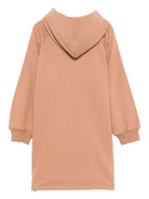Abito per bambina Chloé Kids marrone con cappuccio e logo ricamato C20618 31C CHLOE' KIDS 
