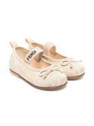 Ballerina per bambina Fendi Kids beige con monogramma FF all-over JFR377 AOTC F1R7I FENDI KIDS 