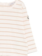 Completo per neonato Moncler Kids beige con logo sul davanti L19518M0000389AKM 222 MONCLER ENFANT 