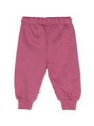 Pantaloni sportivi per neonato Molo Simeon rosa con stampa smiley 6W24I224 8972 MOLO 