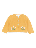 Cardigan per neonata Mariella Ferrari giallo con ricamo a fiori MGC3 154 MARIELLA FERRARI 