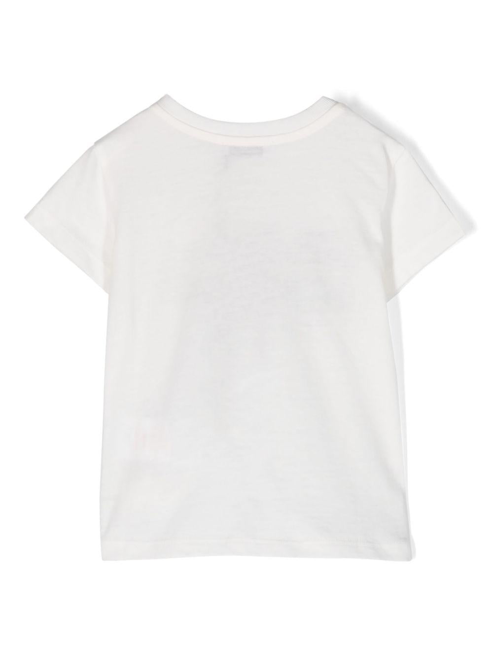T-shirt per neonato Dolce & Gabbana Kids bianco con stampa L1JTEY G7MKA W0111 DOLCE & GABBANA KIDS 