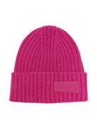 Berretto Karli per bambina Molo fucsia con lavorazione a coste 7W24S307 8981 MOLO 