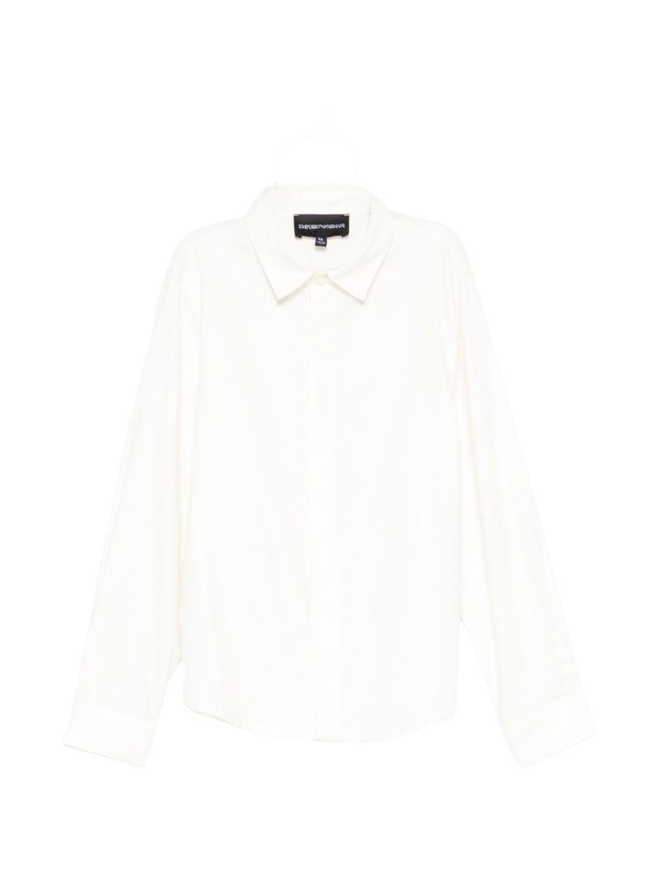 Camicia per bambino Emporio Armani Kids bianca con colletto classico EB000624 AF16583 U0003 EMPORIO ARMANI KIDS 