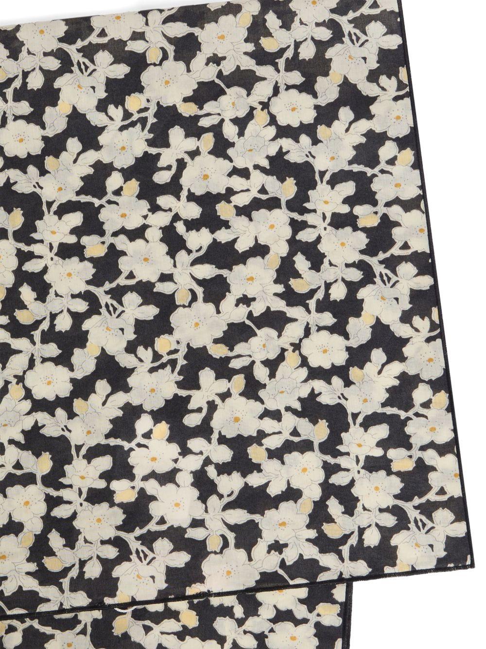 Foulard per bambina Bonpoint Cayati beige con stampa con fiori P05GACW00002 599 BONPOINT 