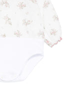 Tutina per neonata La Stupenderia rosa con pantaloni a campana con volant 1CBCT04 X42T24 LA STUPENDERIA 